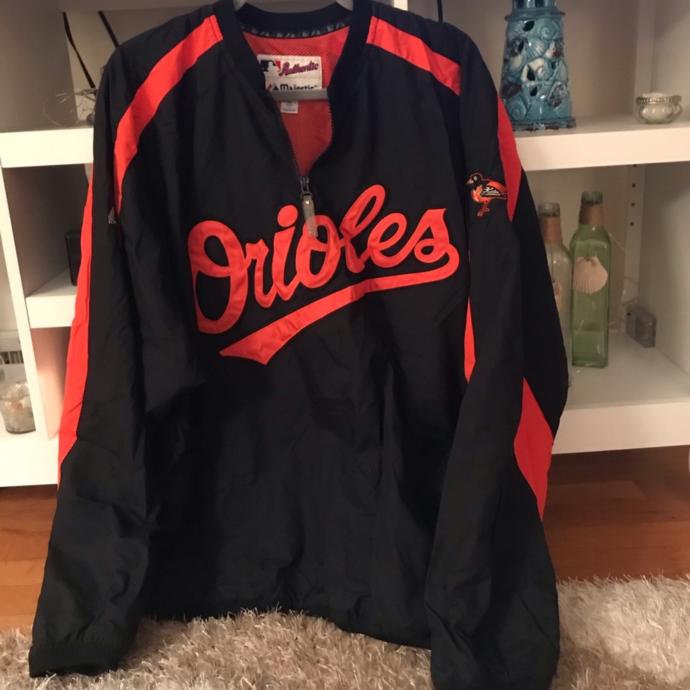 Orioles Majestic rainproof pullover